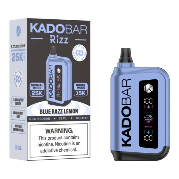 Kado Bar Rizz Blue Razz lemon Disposable Vape – 25000 Puffs