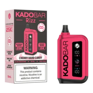 Kado Bar Rizz Cherry Hard Candy Disposable Vape – 25000 Puffs