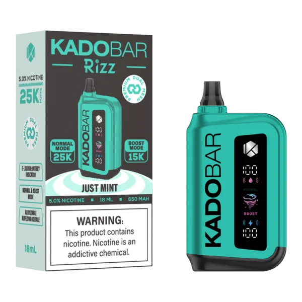 Kado Bar Rizz Just Mint Disposable Vape – 25000 Puffs