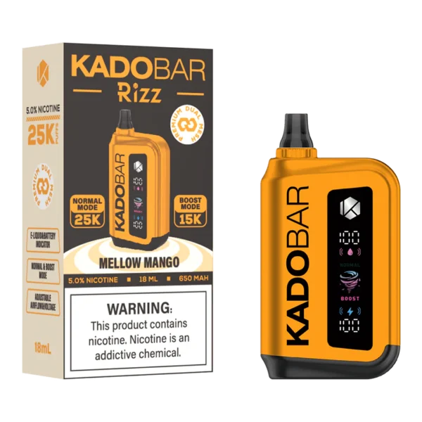 Kado Bar Rizz Mellow Mango Disposable Vape – 25000 Puffs