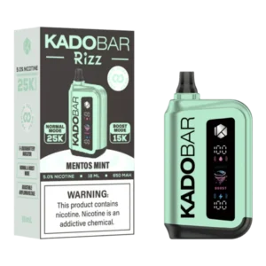 Kado Bar Rizz Mentos Mint Disposable Vape – 25000 Puffs
