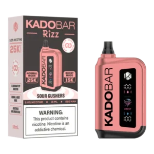 Kado Bar Rizz Sour Gushers Disposable Vape – 25000 Puffs
