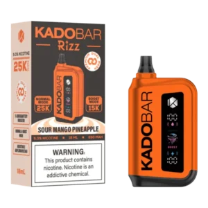 Kado Bar Rizz Sour Mango Pineapple Disposable Vape – 25000 Puffs