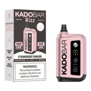 Kado Bar Rizz Strawberry Banana Disposable Vape – 25000 Puffs